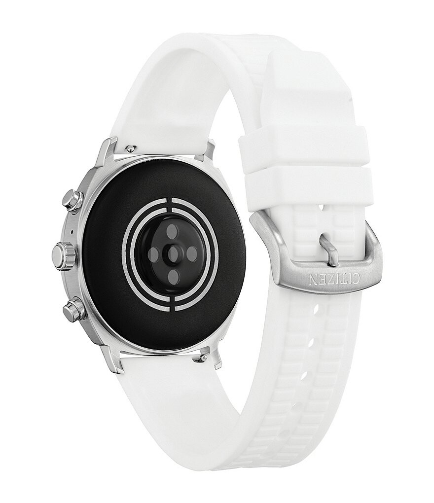 

Умные часы Citizen Unisex CZ с белым силиконовым ремешком, белый