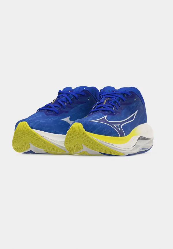 Кроссовки для бега по шоссе wave rebellion flash 3 Mizuno, Dazzling Blue/Surf The Web/Fortune Yellow — фото 3