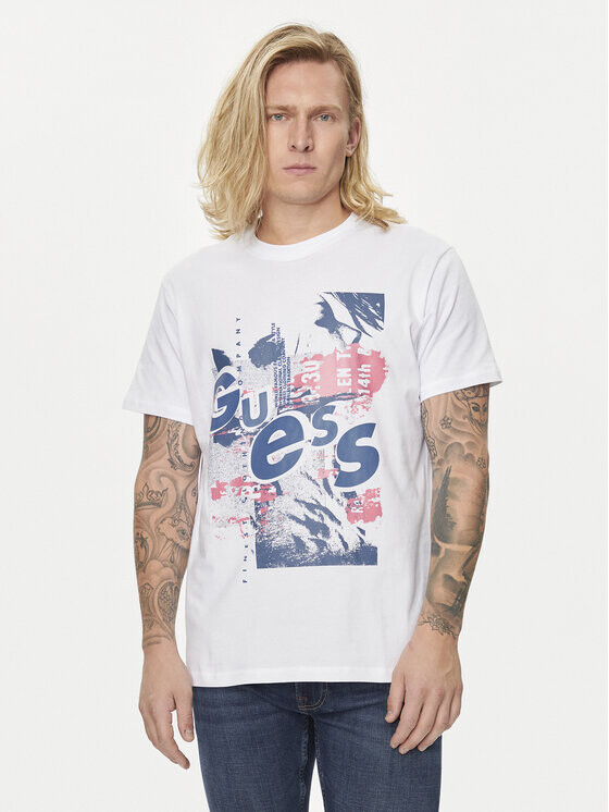 

Футболка стандартного кроя Guess, белый