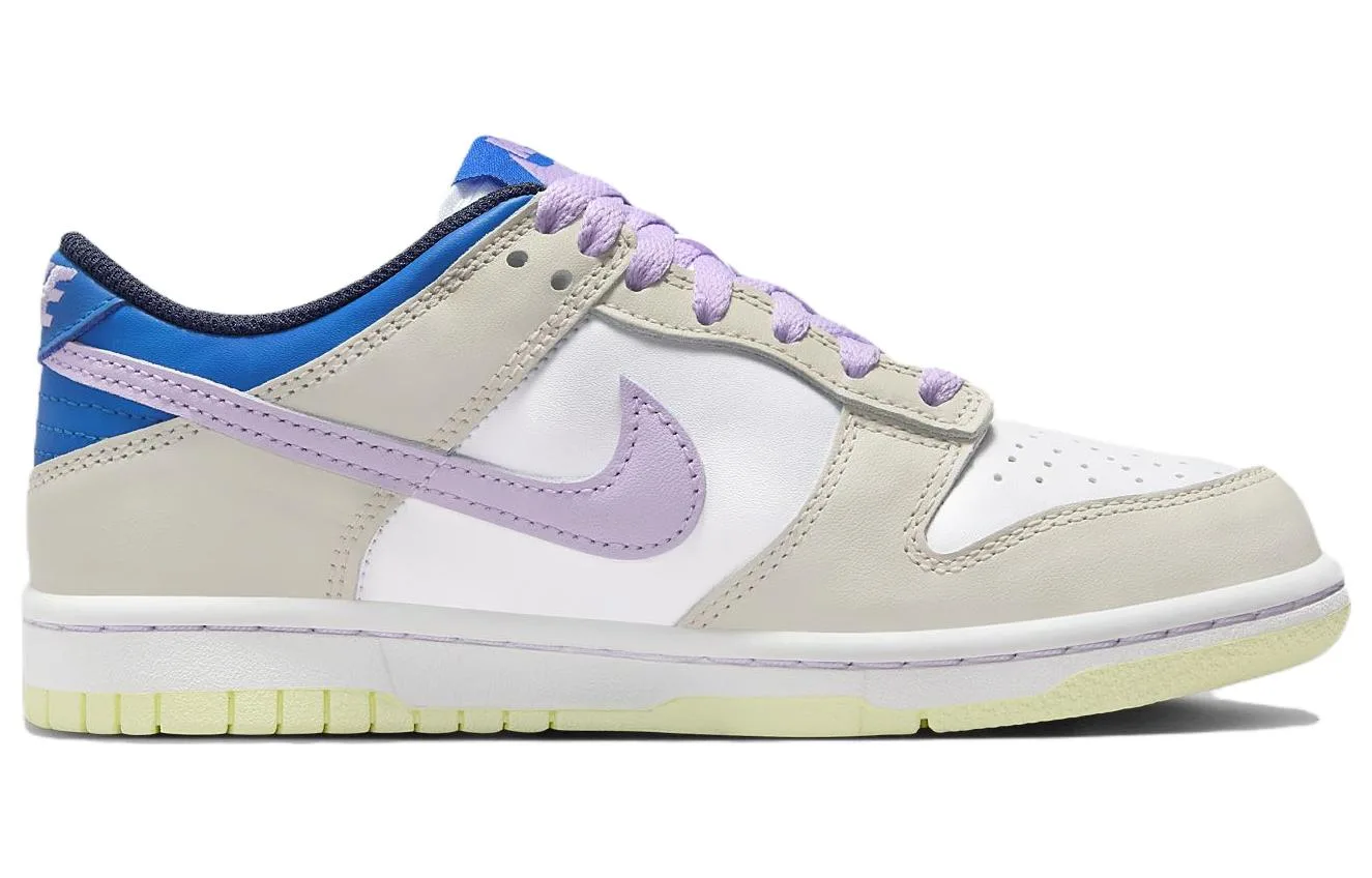 Nike Кроссовки Dunk Low Khaki Blue Pink GS — фото 3