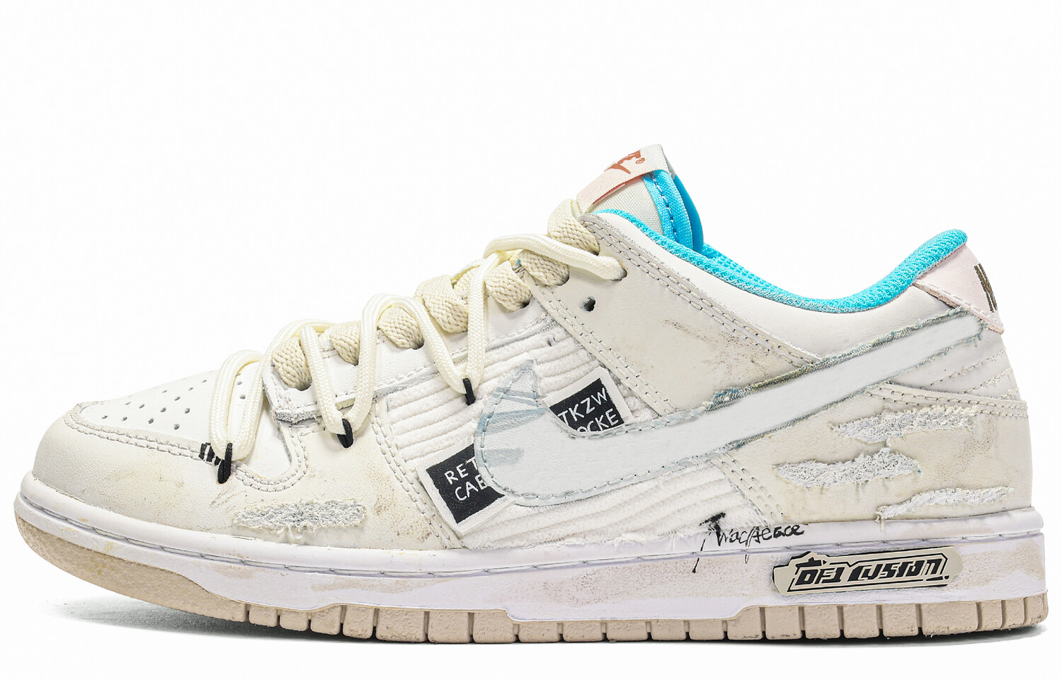 

Кроссовки Nike Dunk Skateboarding Shoes Women's Low-top Gray, серый