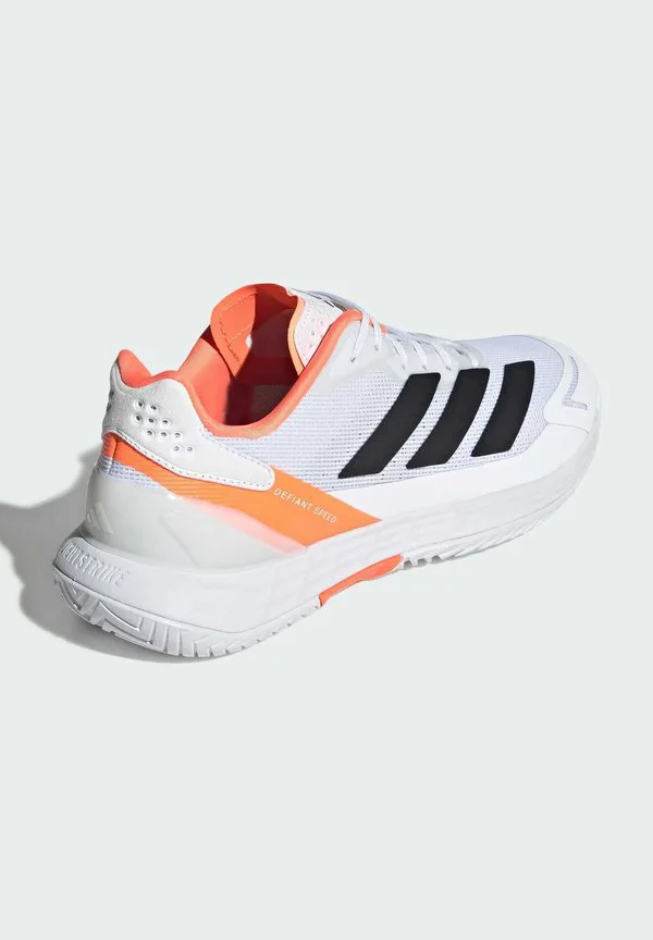 Теннисные кроссовки defiant speed 2 all-court Adidas Performance, Cloud White Core Black Lucid Orange — фото 4