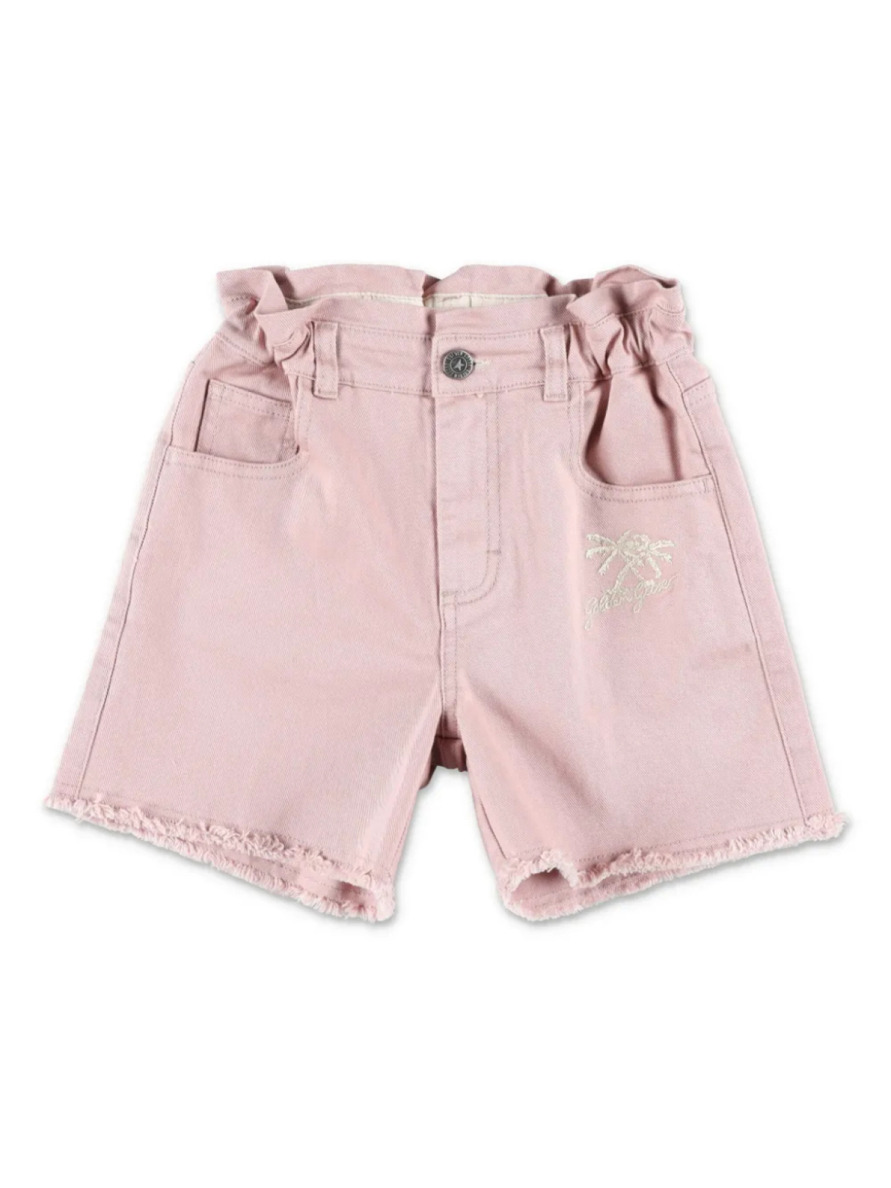 

Шорты Golden Goose Kids с вышитым логотипом, розовый