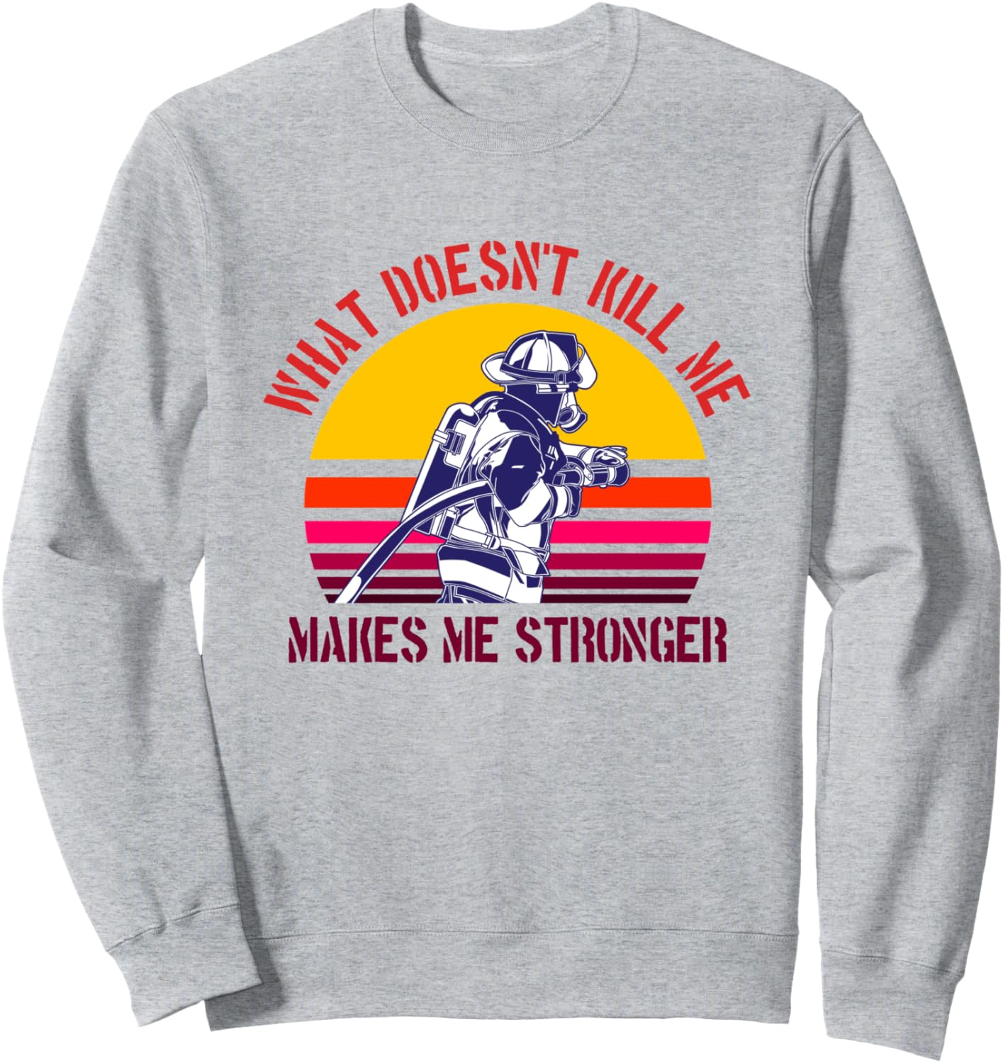

Мотивационная толстовка для пожарных ко Дню отца Funny Firewoman Shirt For Father'S Day, серый