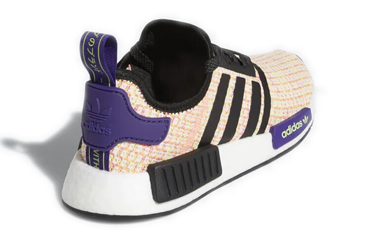 NMD_R1 Детская обувь GS с низким верхом, розовая/фиолетовая Adidas Originals — фото 3