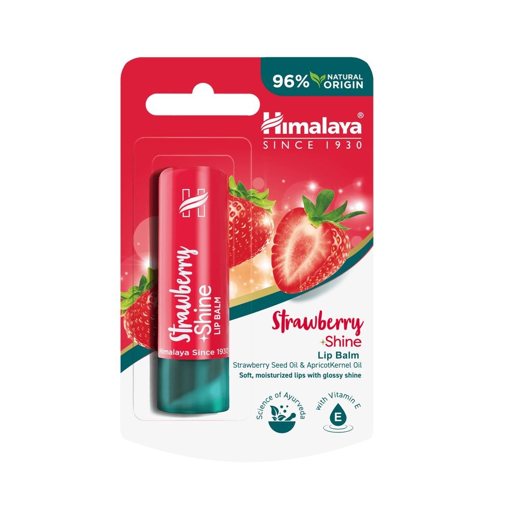 

Губная помада Strawberry shine lip balm Himalaya herbal healthcare, 5 мл
