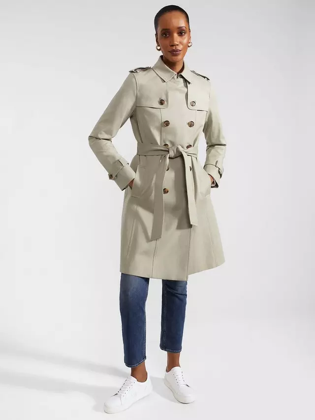 

Тренчкот Hobbs Petite Saskia, цвет sage/green