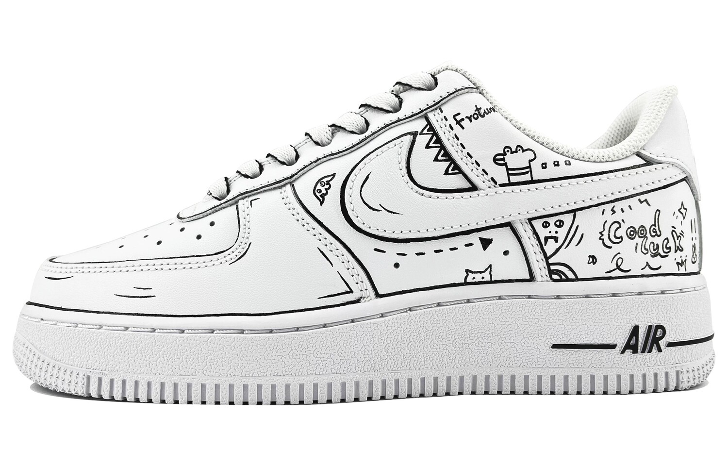 

Кроссовки Nike Air Force 1 Skateboard Shoes Men Low-Top Black