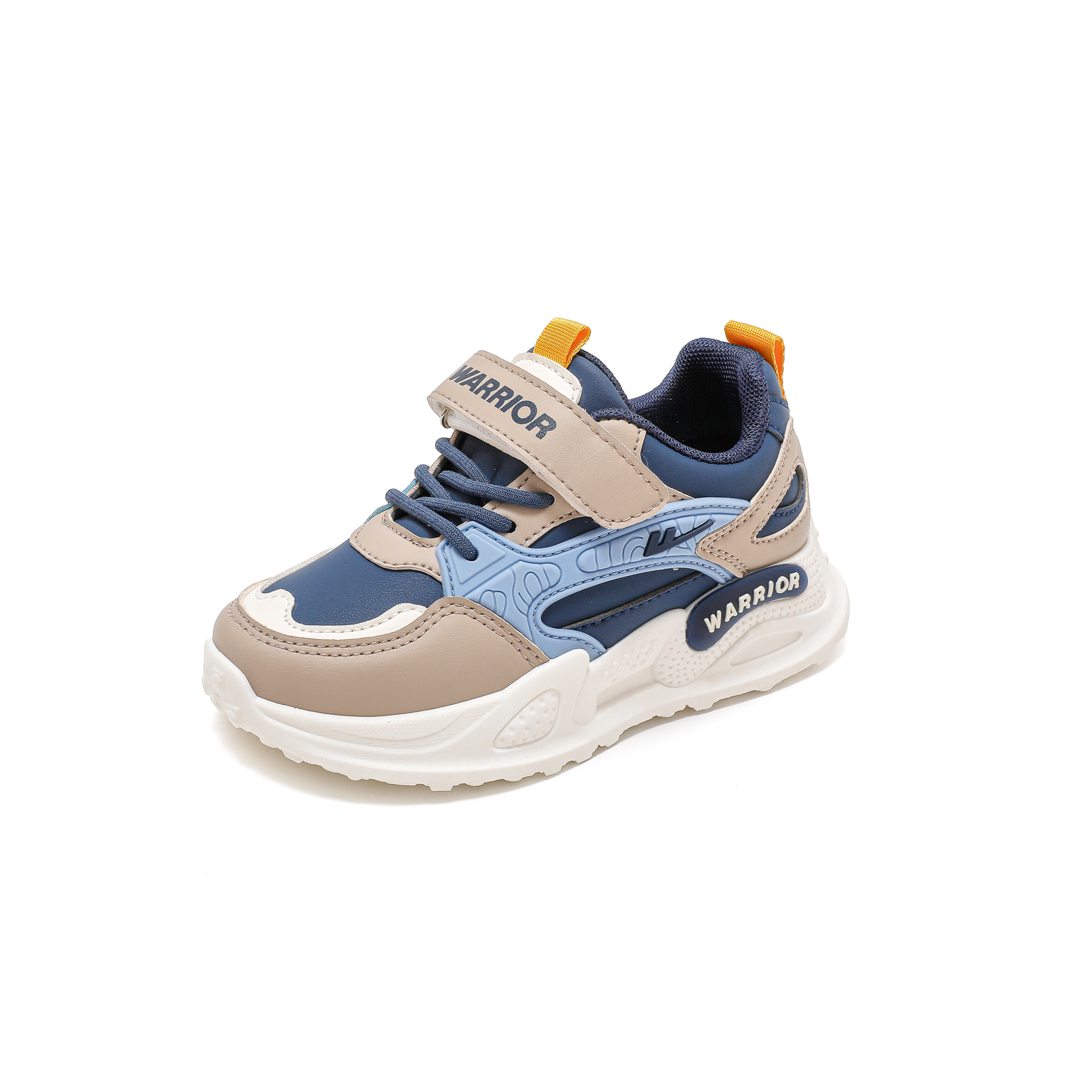 

спортивные кроссовки анти удар амортизация устойчивость к истиранию увеличение роста низкие детские повседневные обувь kids WARRIOR, темно-синий/бежевыйсерый/синий