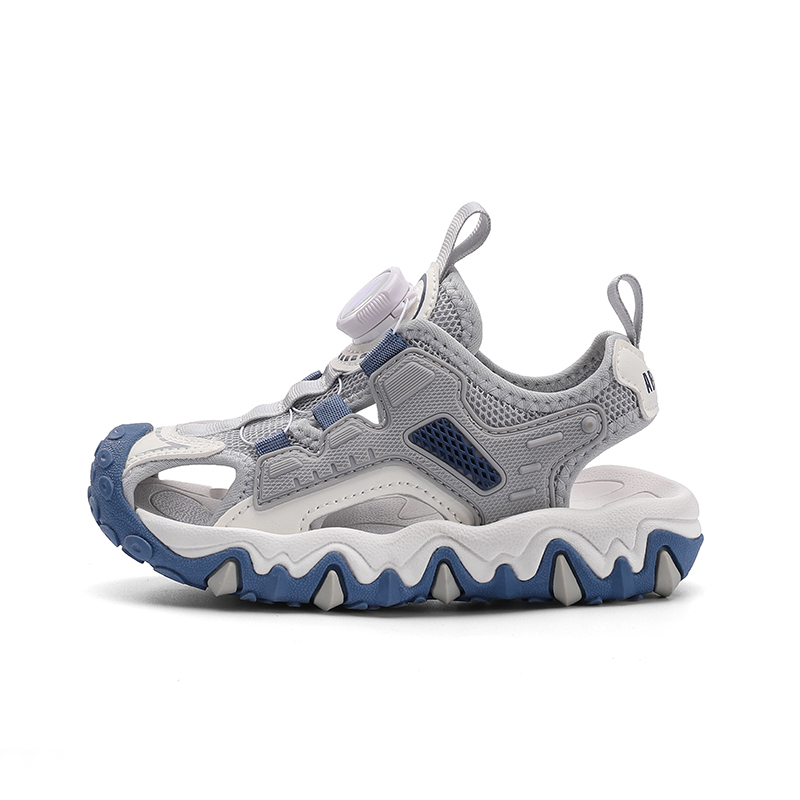 

Нескользящие, дышащие, легкие, амортизирующие, низкие детские сандалии ABC KIDS, серый/синий