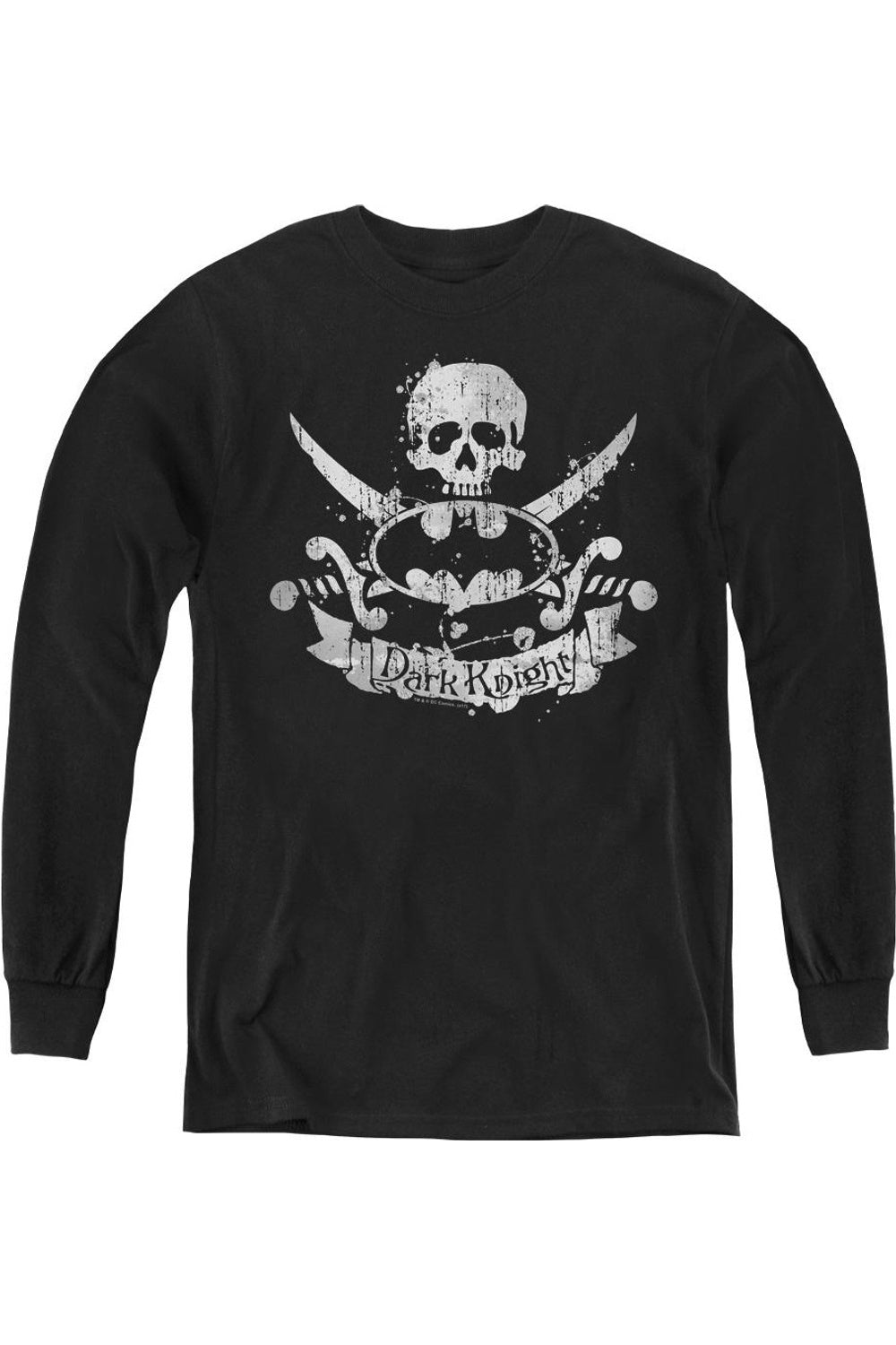 

Футболка с длинным рукавом Batman Dark Pirate для детей Gildan, черный