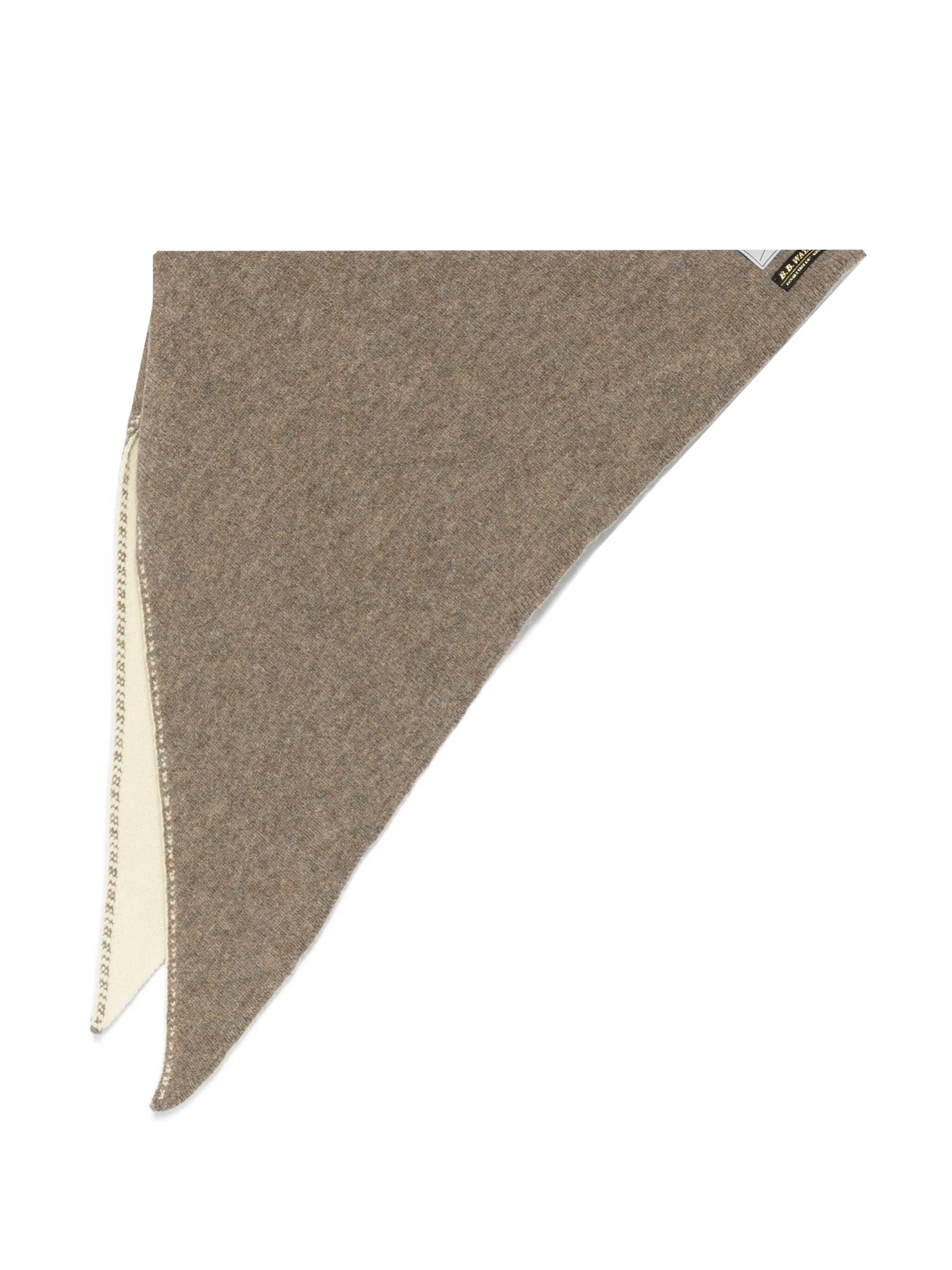 

Шарф с нашивками Adamslogo B.B. Walace, бежевый