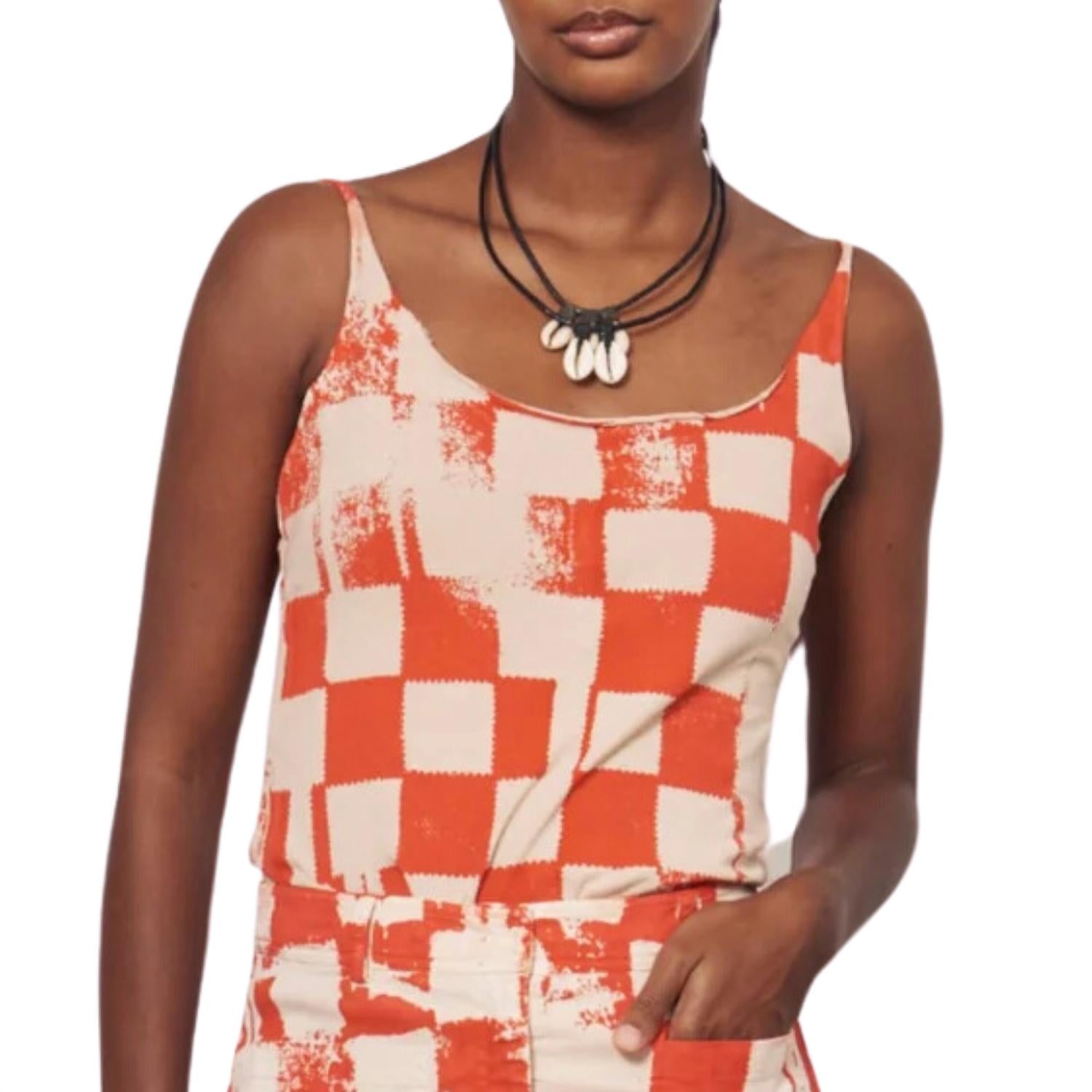 

Майка Dakar цвета Camel & Tomato Raquel Allegra