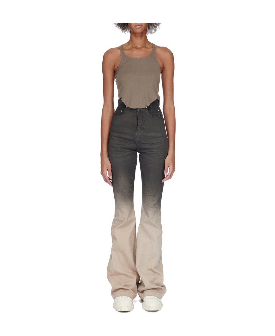 

Джинсы женские Rick Owens Drkshdw, черный / бежевый