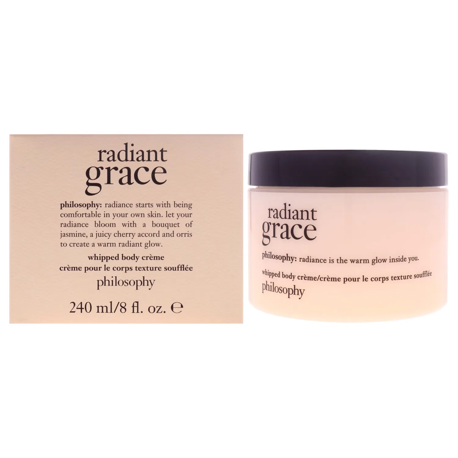 Крем для тела Radiant Grace Whipped Body Creme от Philosophy для женщин - 227 г (8 унций), белый