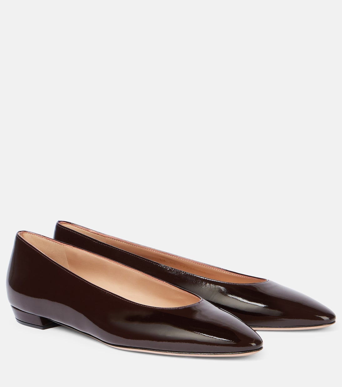 Балетки Amelia из лаковой кожи Gianvito Rossi, Bourgogne