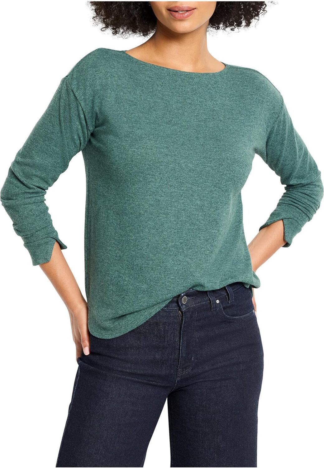 

Женский повседневный легкий уютный топ NIC+ZOE, Dark Pine