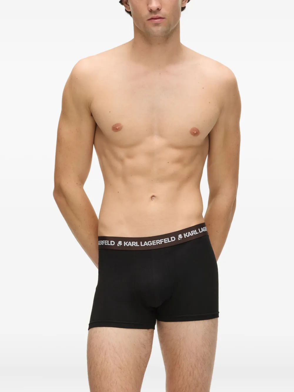 

Комплект из пяти боксеров с логотипом Karl Lagerfeld, черный