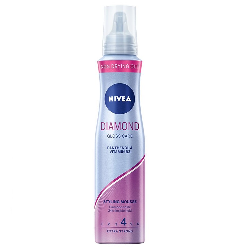 

Nivea, Мусс для волос Diamond Gloss Care 150мл