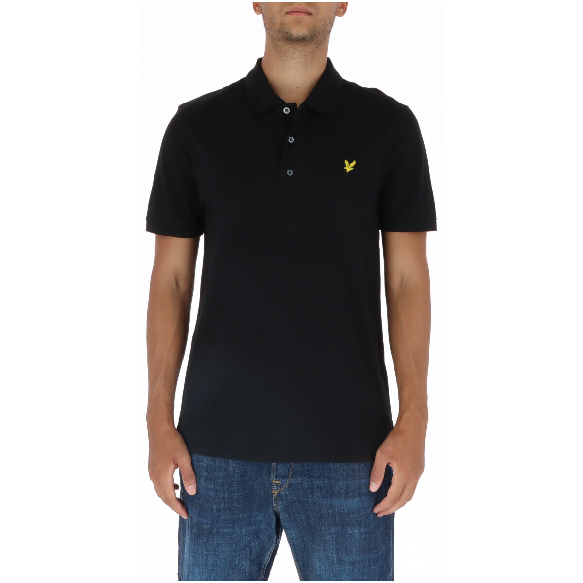 

Поло Lyle & Scott однотонное, черный