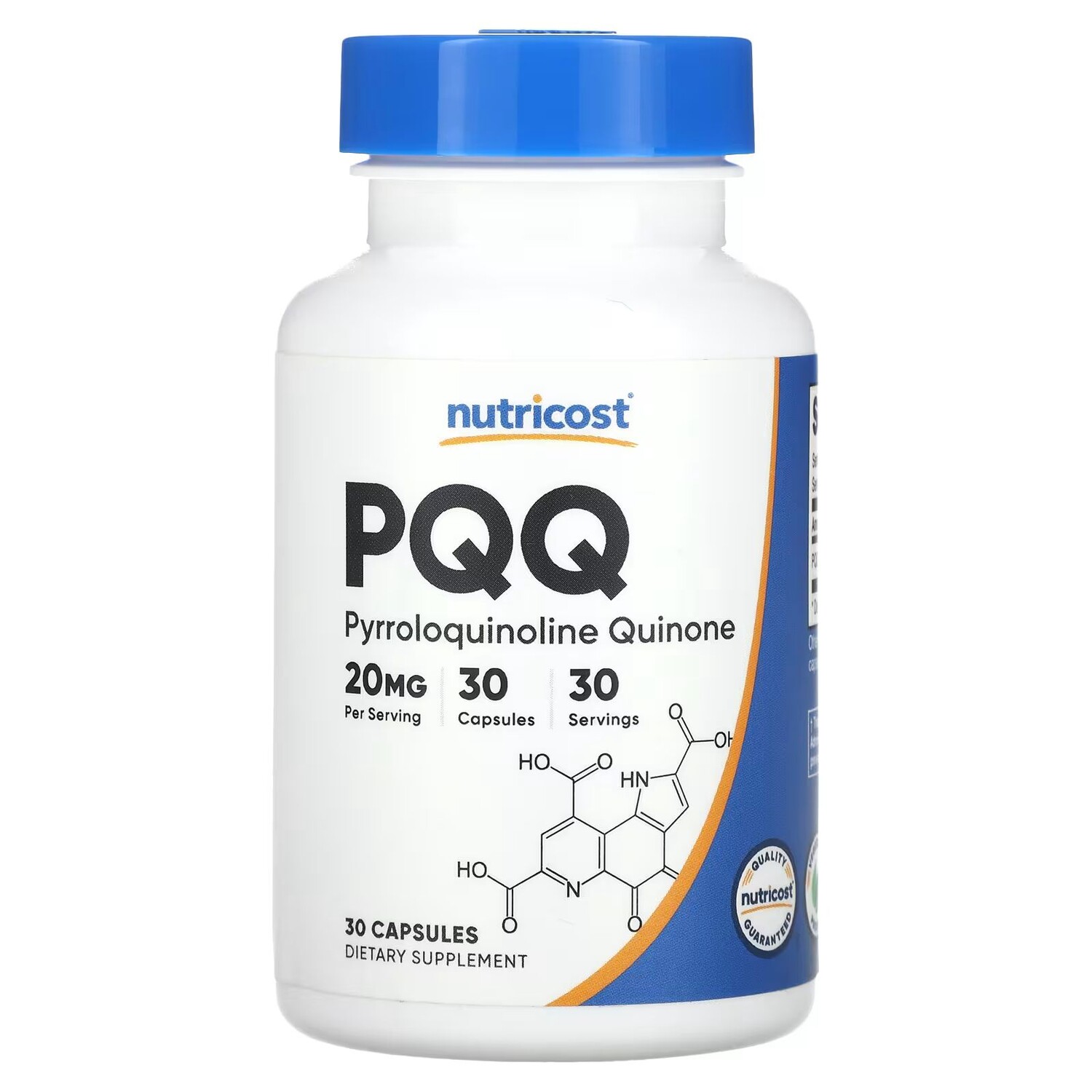 

PQQ, 20 мг, 30 капсул Nutricost