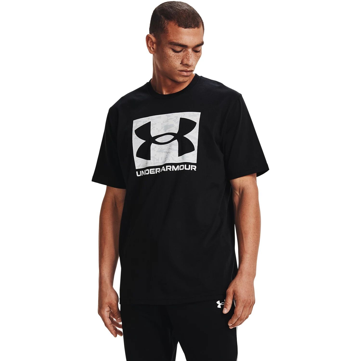 Камуфляжная футболка с логотипом Big & Tall  Under Armour, черный — фото 4