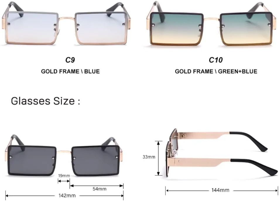 

Солнцезащитные очки MUTYNE в прямоугольной оправе, для женщин и мужчин, с градиентным переходом цвета, роскошные женские очки с защитой от УФ-излучения UV400, 2