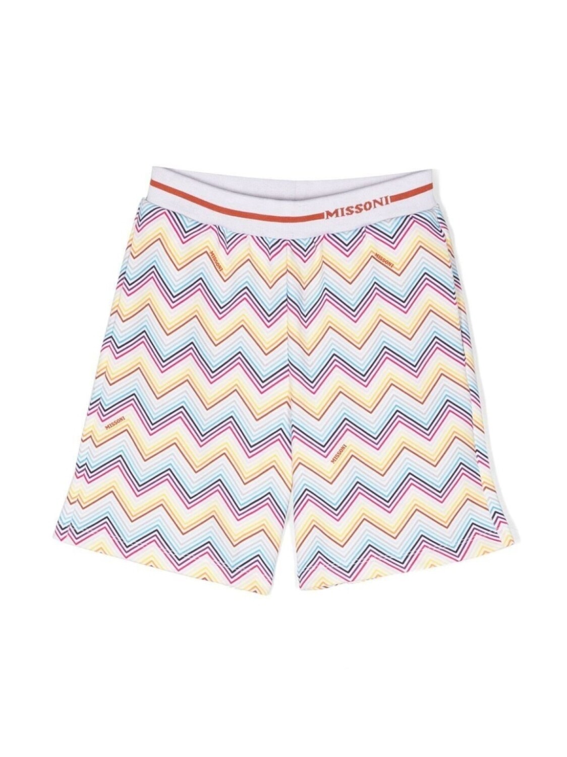 

Missoni Kids спортивные шорты в полоску, белый