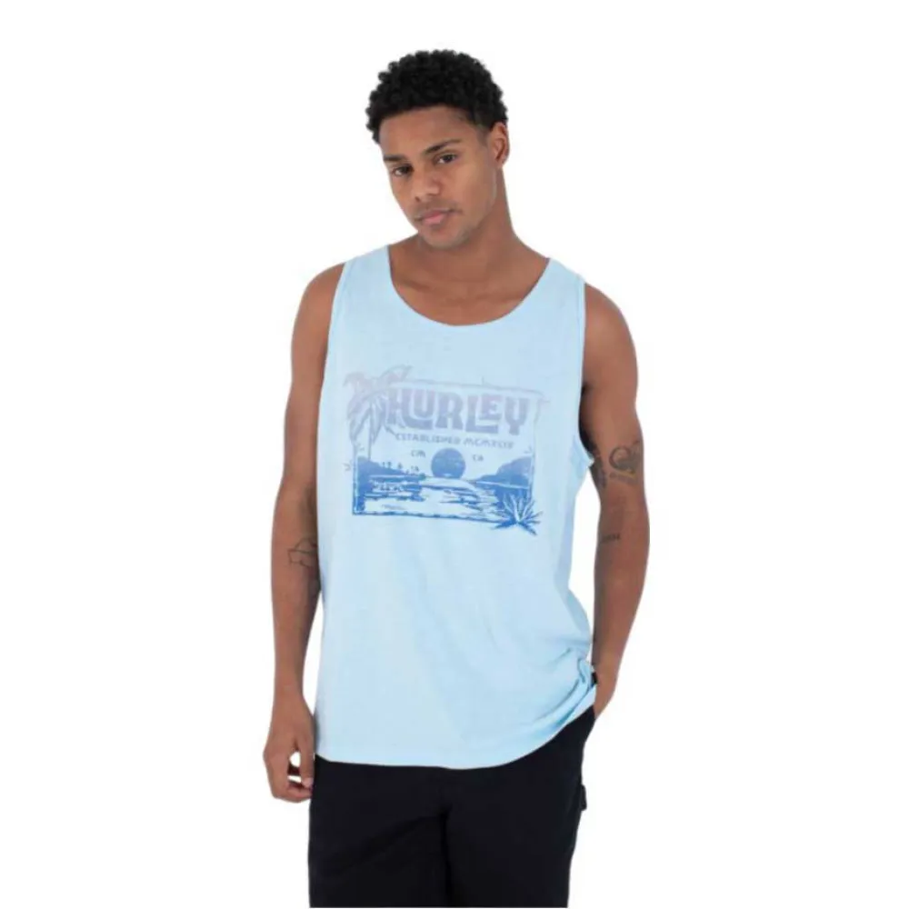 

Футболка без рукавов Hurley Island Vibes Slub, синий