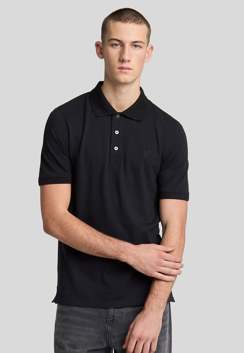 

Рубашка поло SUPERFINE Lyle & Scott, черный