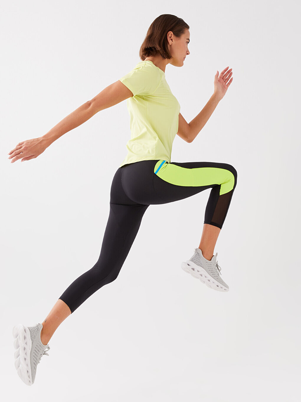 

Женские спортивные леггинсы с карманами цветных блоков LCW Active