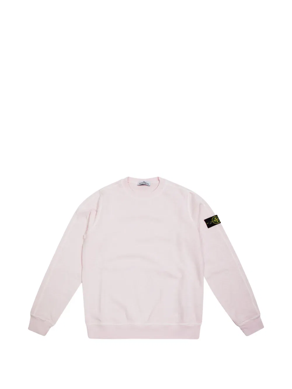 Толстовка с круглым вырезом и нашивкой Stone Island Junior, розовый