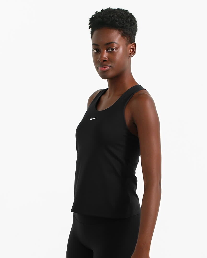 Футболка Nike Swoosh, черный/белый — фото 2