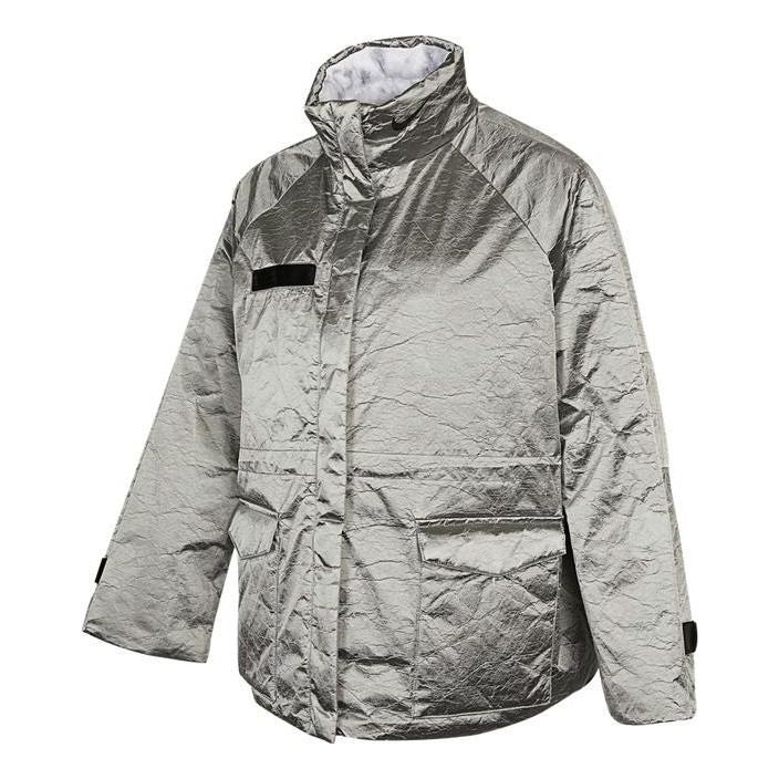 

Куртка (WMNS) AS W Nike Sportswear TF Turf REVIVAL SHINE JKT Jacket GREY HAZE