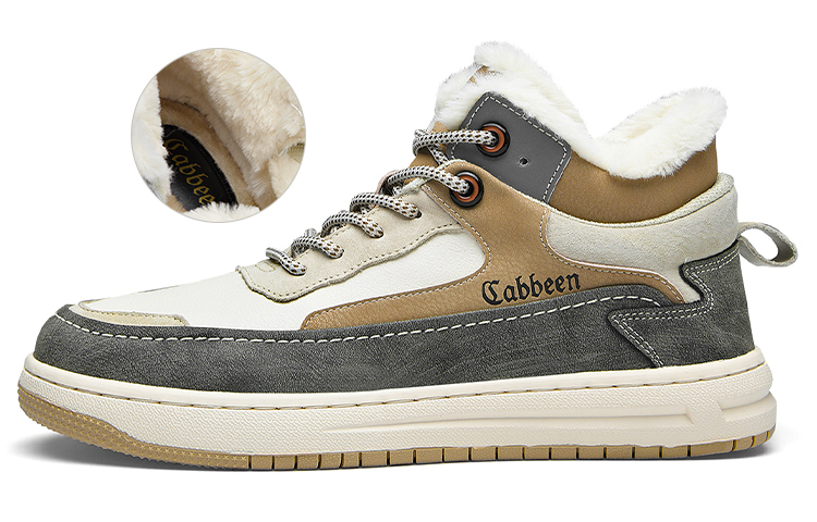 

Cabbeen Высокие мужские кроссовки цвета хаки