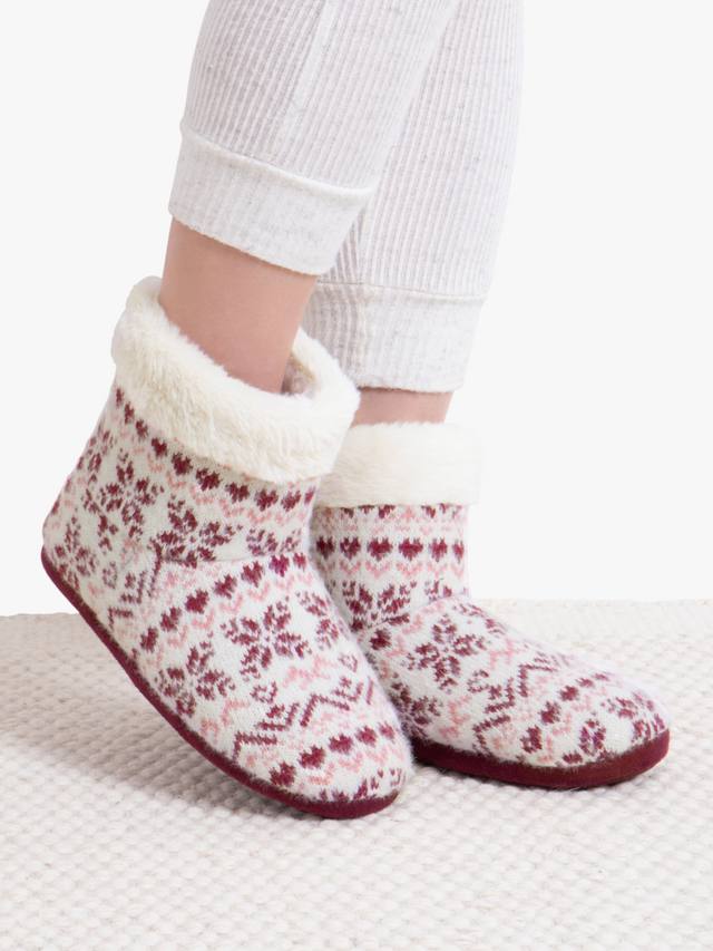 Женские тапочки-угги Fair Isle с вязаным узором totes, Fair Isle — фото 2