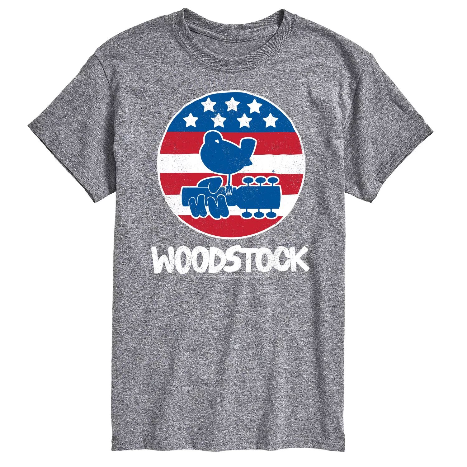 

Футболка с рисунком Big & Tall Woodstock Americana License, серый