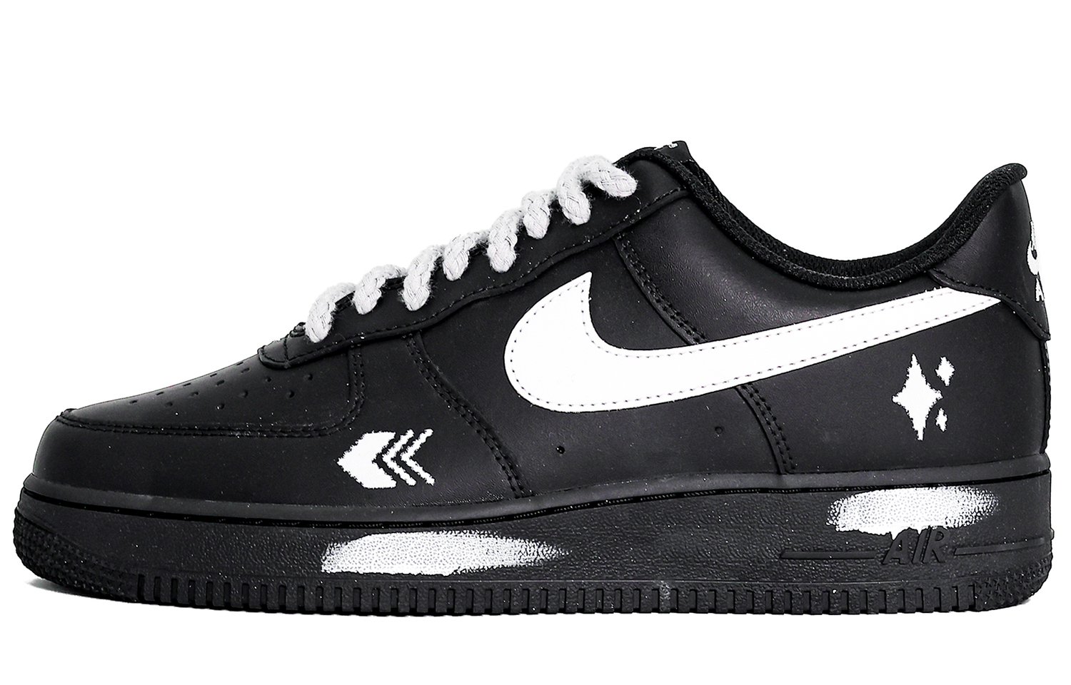 

Низкие скейтбордистские кроссовки Air Force 1, унисекс Nike, черный