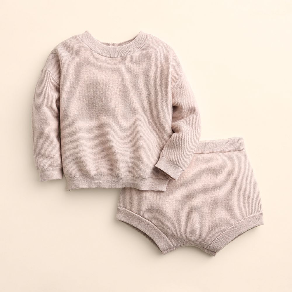 

Комплект из свитера и шорт Baby Little Co. от Lauren Conrad Little Co. by Lauren Conrad, цвет Barton Beige