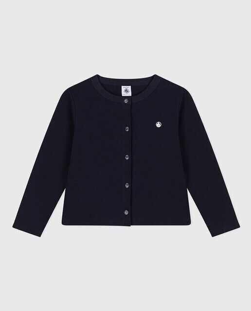 

Хлопковый кардиган для мальчика/девочки Petit Bateau, синий