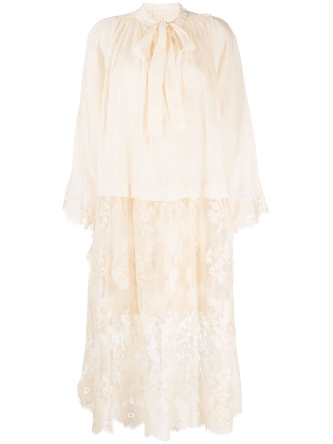 

ZIMMERMANN многослойное платье-рубашка Luminosity, серый