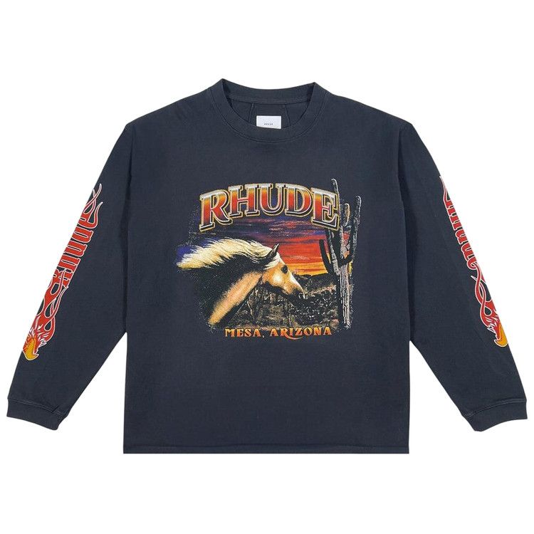 

Футболка Rhude Mesa Stallion Long-Sleeve Tee, Black