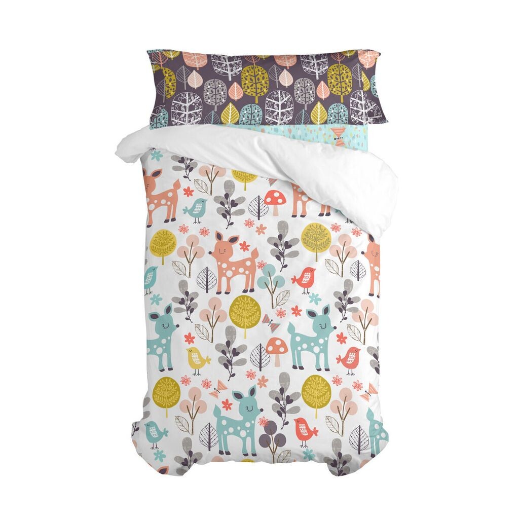 

Комплект пододеяльников HappyFriday Moshi Moshi Woodland Colorful Одноместный матрас, 2 предмета, мультиколор