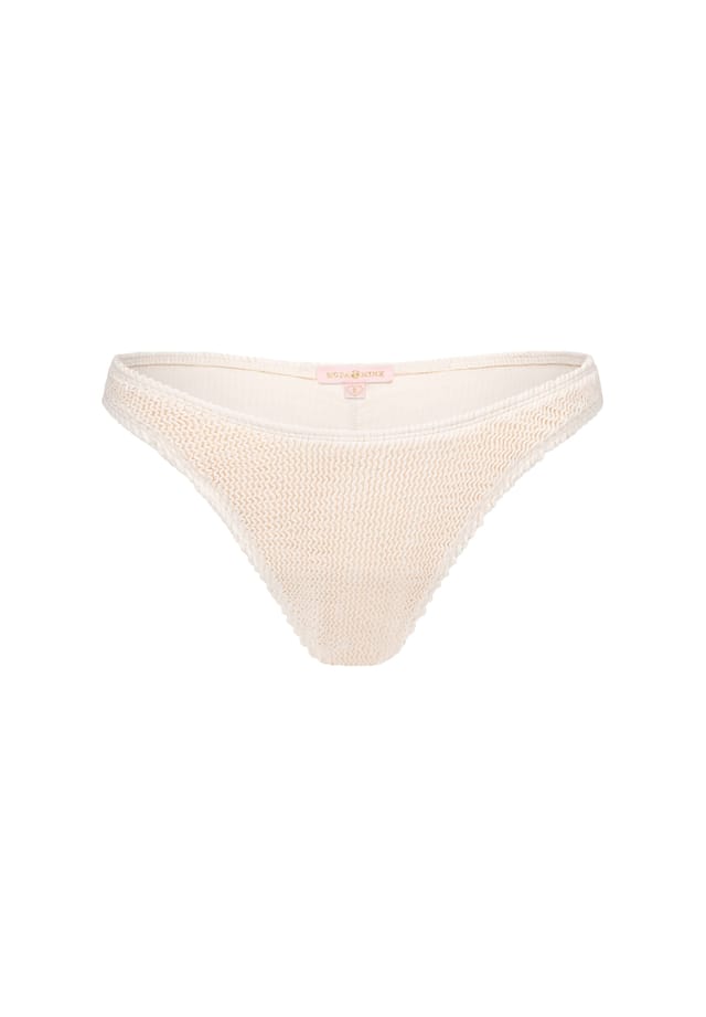 

Плавки бикини в бразильском стиле с застежкой Scrunch и модным дизайном Moda Minx, бежевый