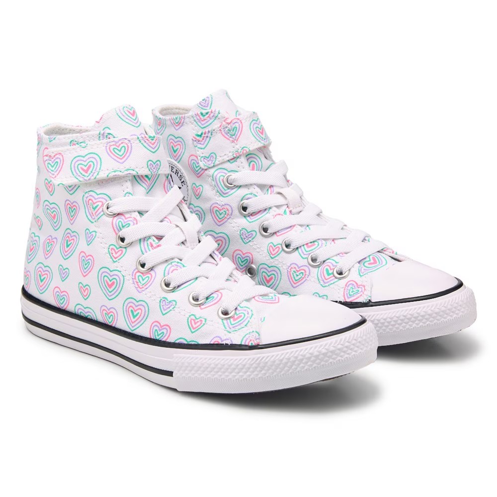 

Chuck Taylor All Star 1v высокие кроссовки для маленьких детей Converse, белый