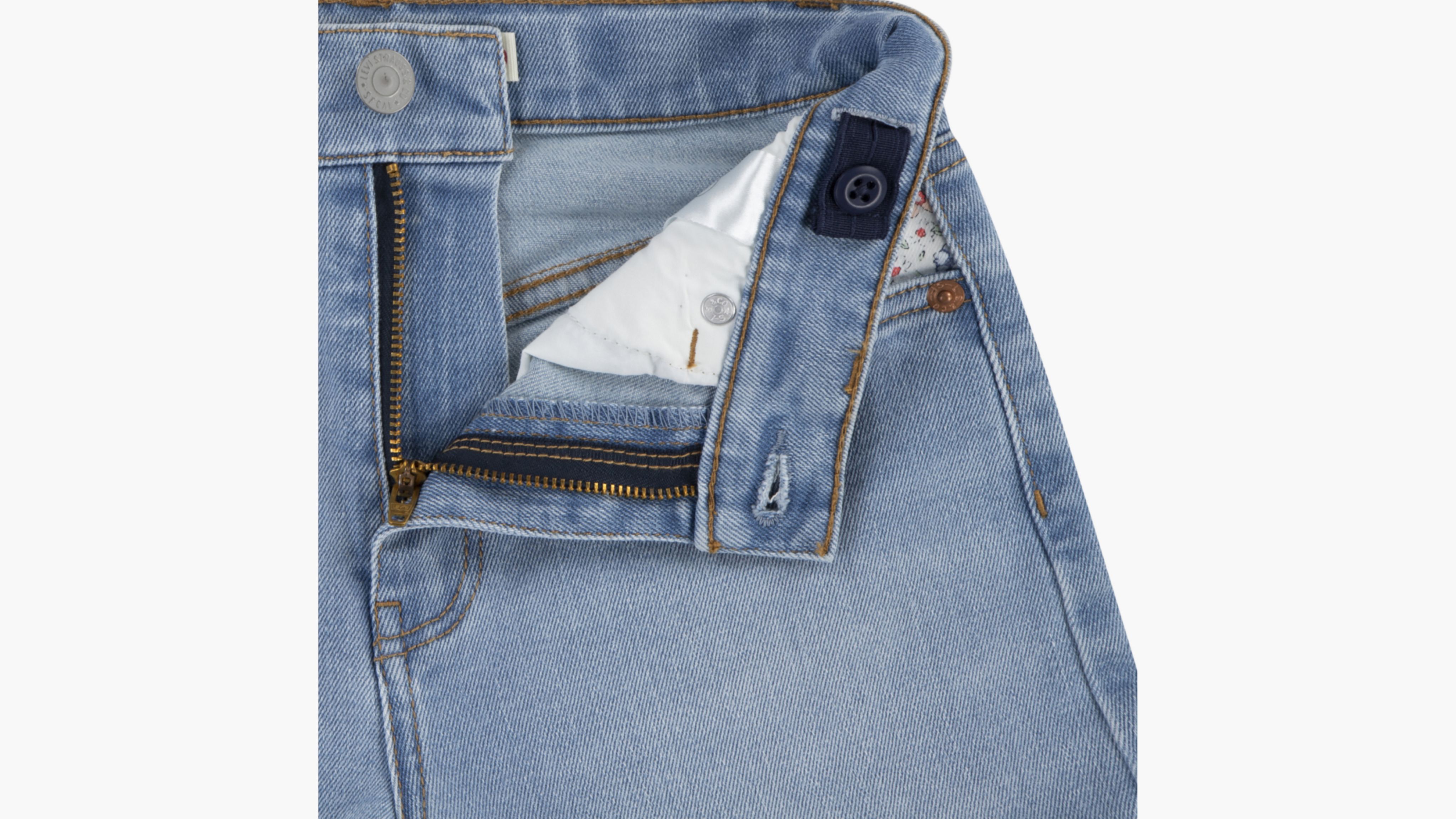 

Print Block Mom Шорты Большие девочки 7-16 Levi's, цвет Fully Baked - Light Wash