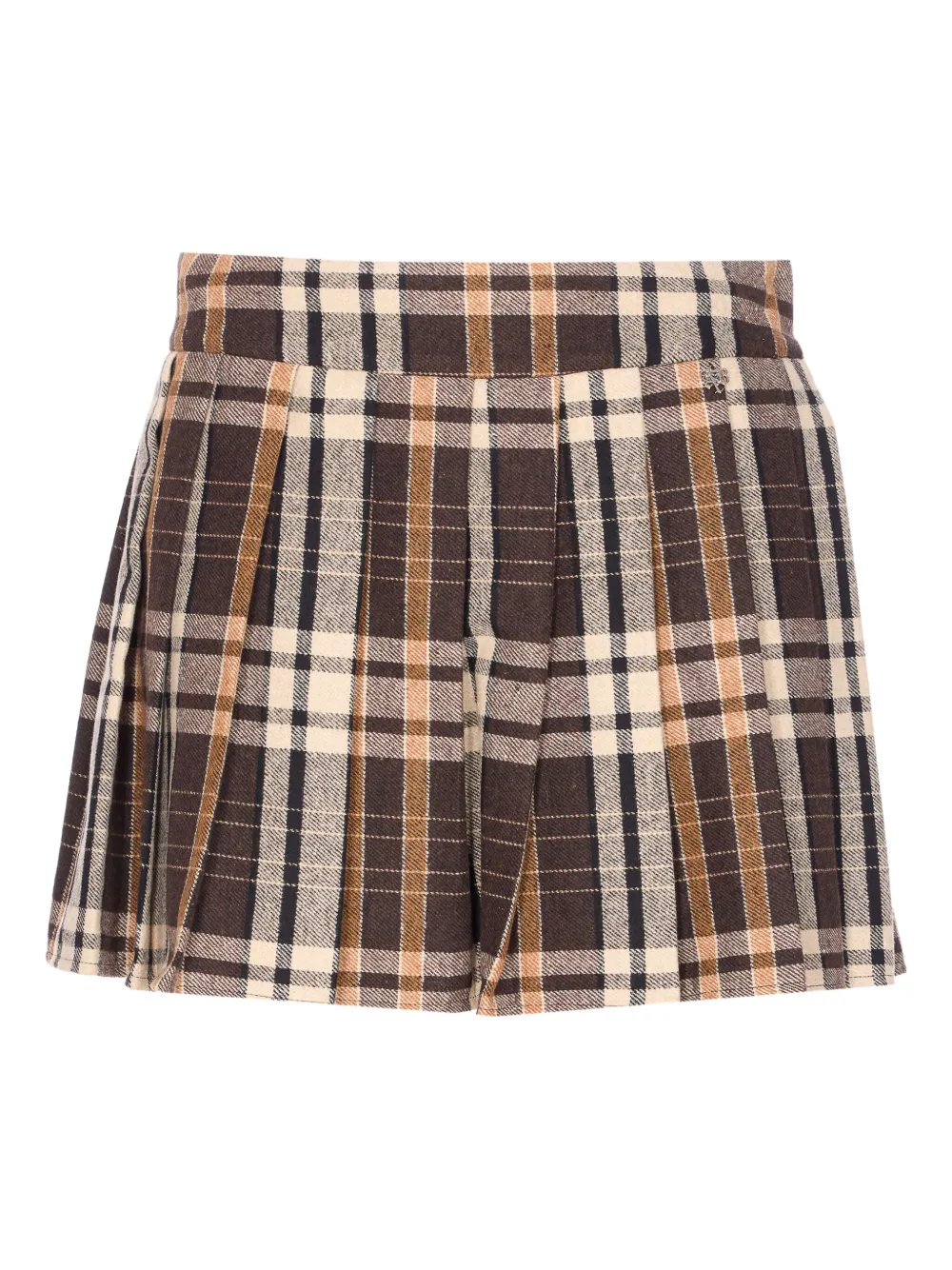 

Плиссированная юбка в клетку Aniye By, коричневый