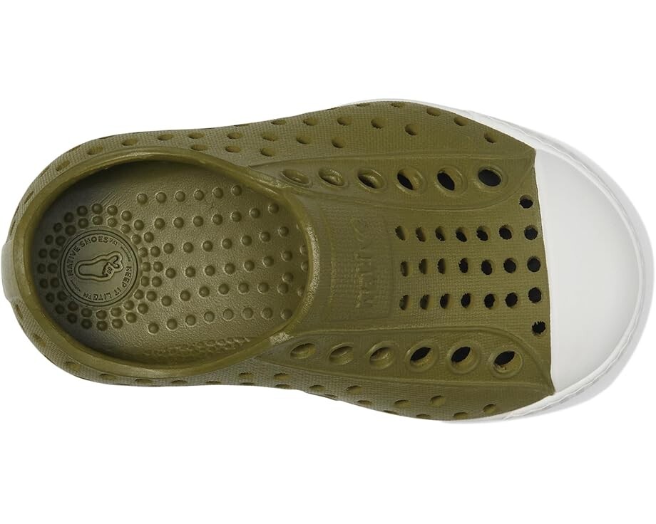 Кроссовки Native Shoes Kids Jefferson, цвет Rookie Green/Shell White — фото 2