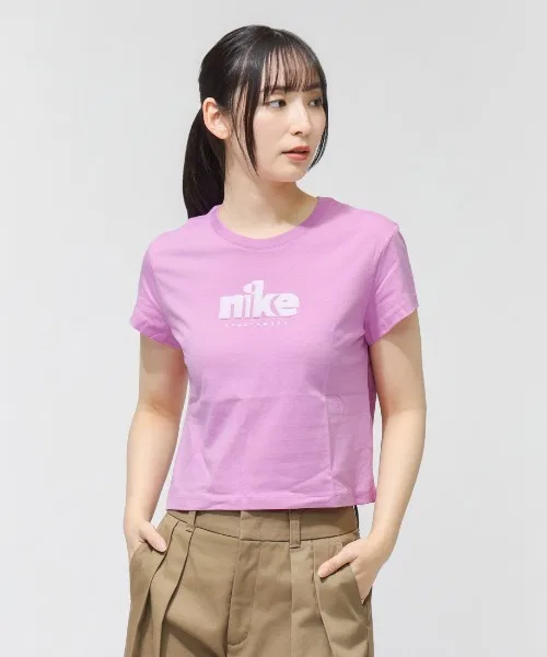 Женская футболка NIKE NSW Club из хлопка розовая