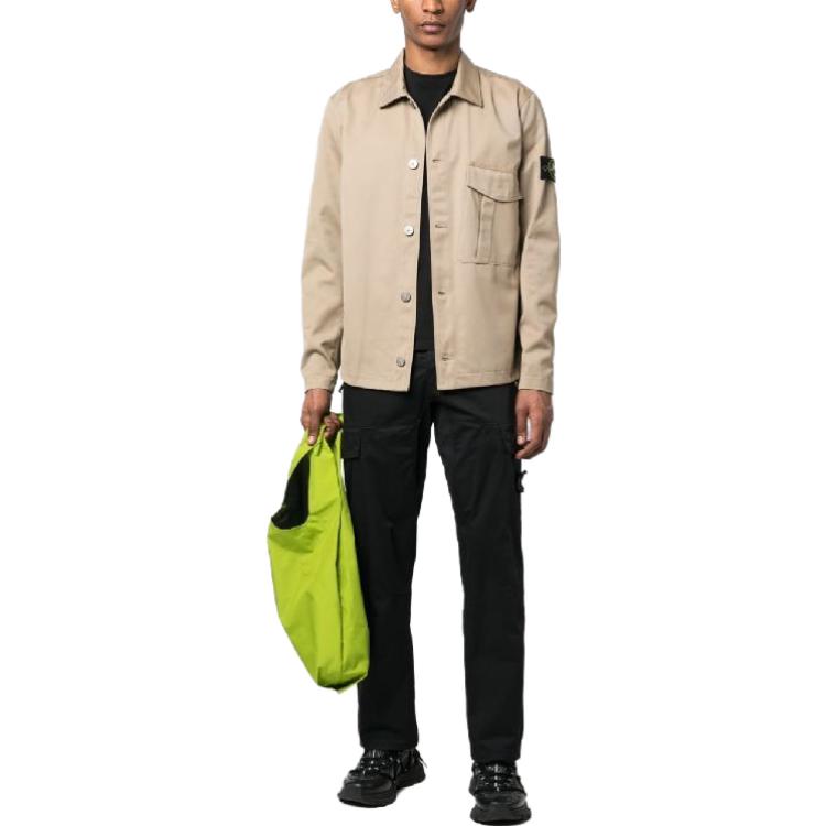 STONE ISLAND Куртка мужская светло-коричневая Light Umber, Light Umber — фото 4